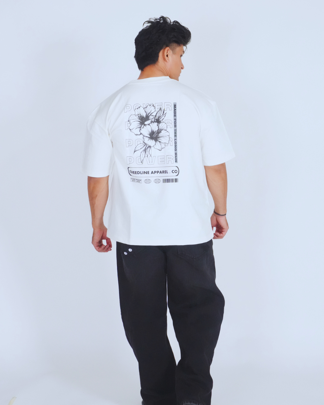 Inner Peace 240GSM Oversized tshirt - off white
