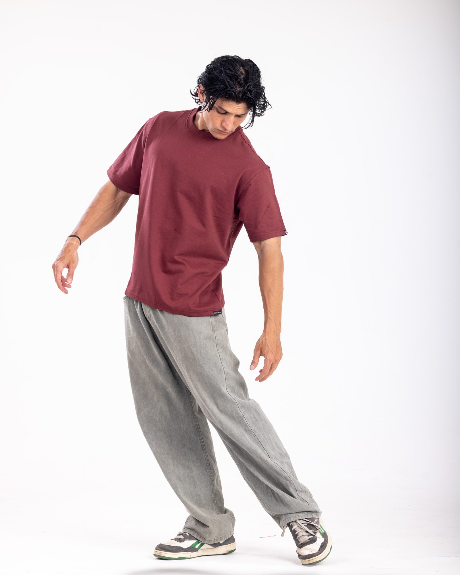 Mocha Round Neck Oversized Tshirt - 100% Cotton (260 GSM heavy weight)