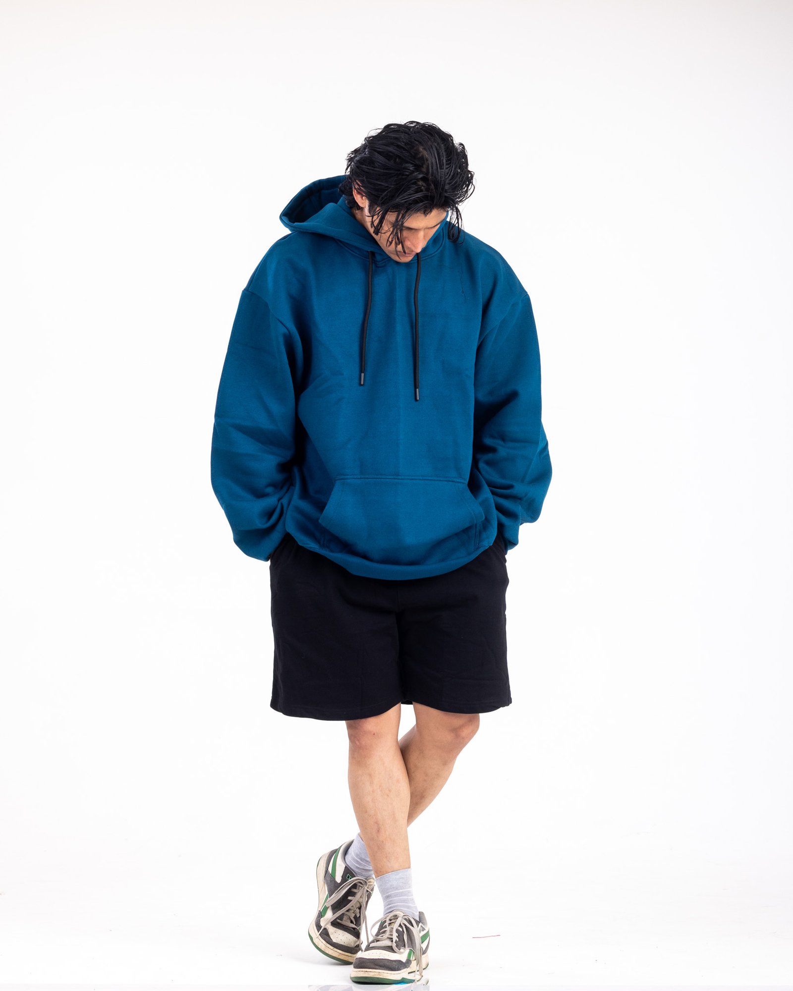 CREEDLINE MONOLITH 450 GSM Heavyweight Hoodie | Deep Teal